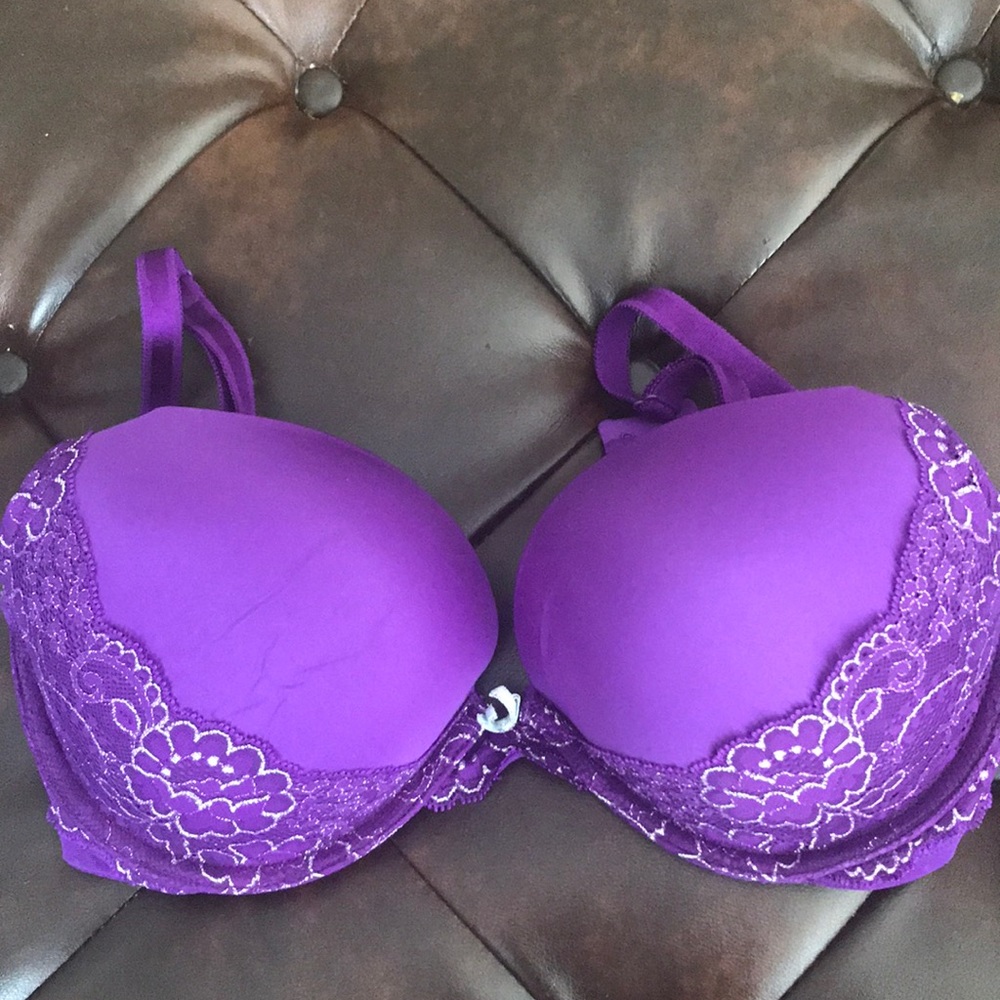 VS Dream Angels +2 Cups Purple Push Up Bra 34D